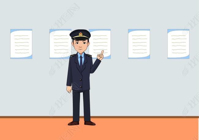 公务员警察讲话解释讲解flash动画源文件图片下