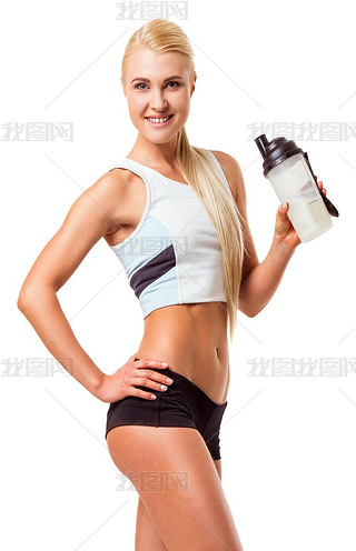 Beautiful strong sportswoman