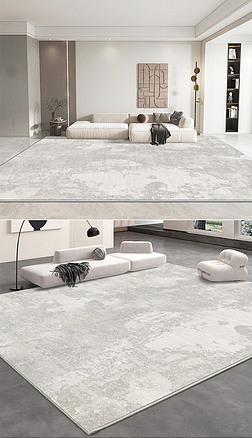 日式輕奢侘寂風床邊客廳玄關簡約抽象地毯