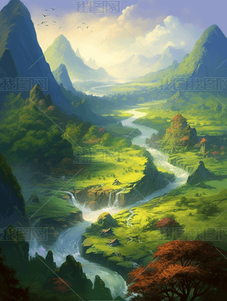 Sichuan Landscape(sh)ǧｭɽЇ(gu)ɽˮЇ(gu)@L(fng){(ln)Gɫ