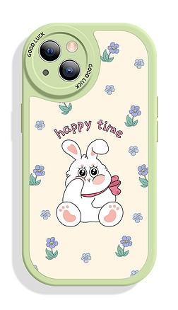 2023新年兔子花朵可愛卡通手機殼