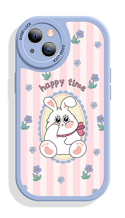 2023新年兔子花朵可愛卡通手機殼