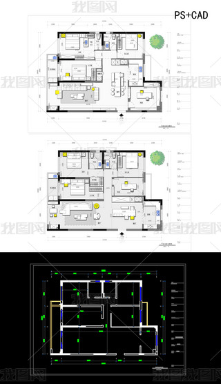 ԭ(chung)150O҃l(wi)CAD+PSʈD-(qun)