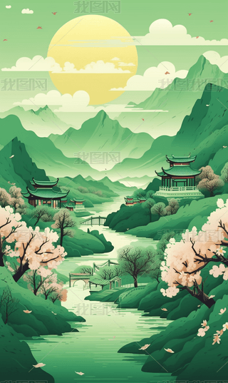 ƽL宋L(fng)ɽh(hun)@Сˮ󱳾