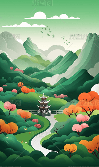 ƽL宋L(fng)ɽh(hun)@Сˮ󱳾