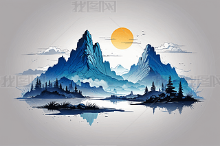 LˮīL(fng)(chung)ɽˮ(hu)DƬ