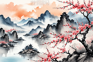 LL(fng)ˮīɽˮ(hu)һ宋(hu)DƬ