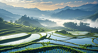 ɽˮ@ﳿFȻL(fng)zӰΨD