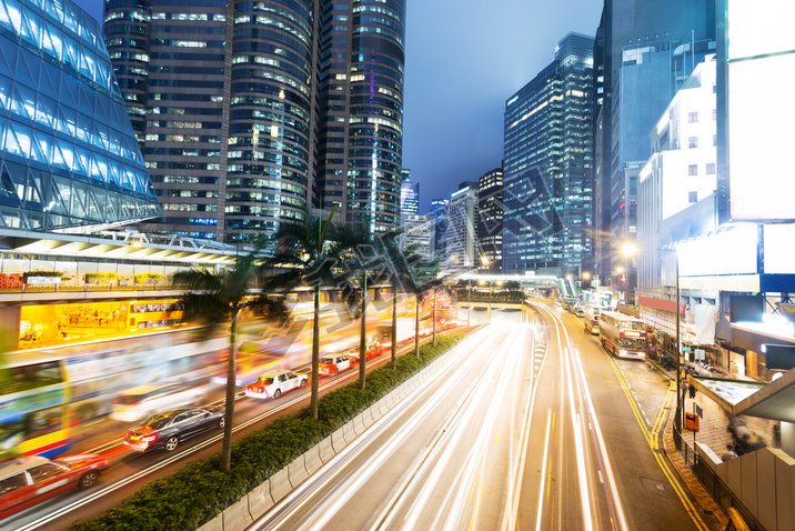 provoz p?es centra Hongkongu 