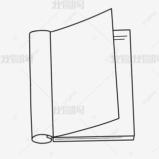 Wbook black and white clipart