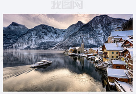 ˹ʥµ˹ɽ˹غķ羰Ƭӳ Hallstattersee Ķҹѩ, Ŀ÷ȵ. 