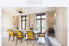 Fancy dining room interior