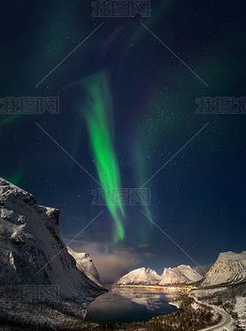 Bergsbotn fjord aurora
