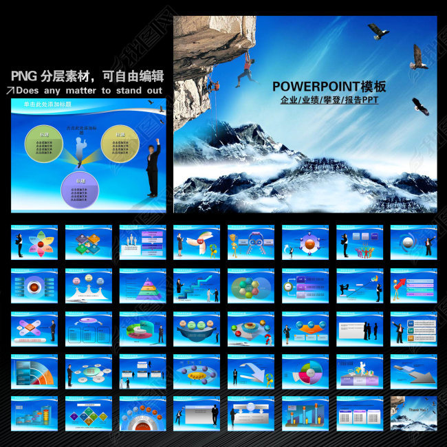 企业文化经营理念业绩报告总结PPT幻灯片(图