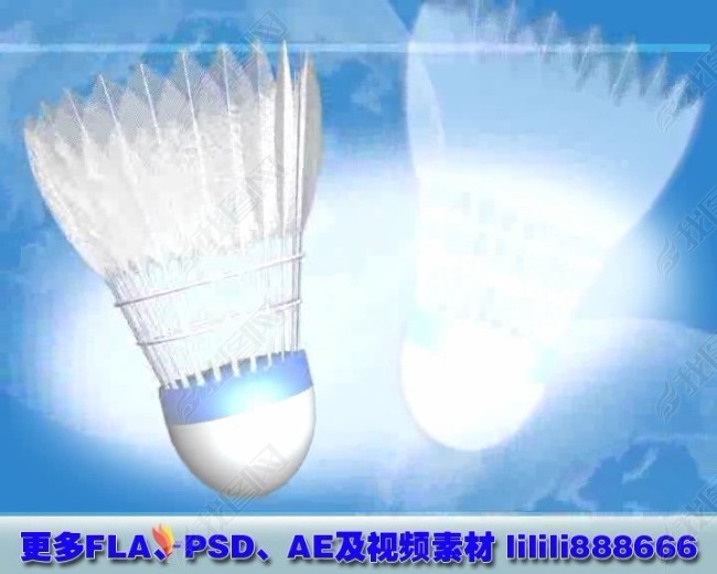 高清动感羽毛球视频背景素材