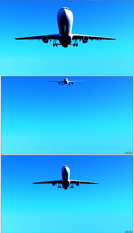 飞机飞行广告宣传舞台晚会高清背景视频素材