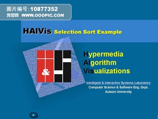 超媒体算法可视化PPT幻灯片 模板下载(图片编