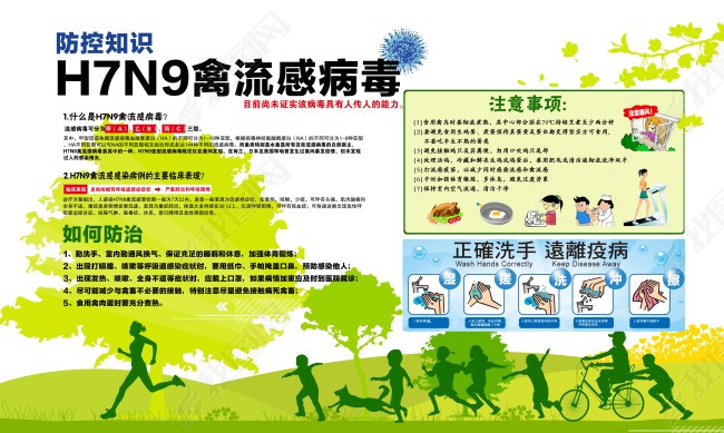 H7N9禽流感病模板