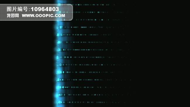 蓝色数字图案高清LED大屏幕转场视.图片设计