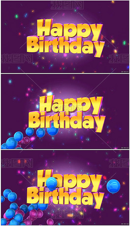 生日派对英文视频 center