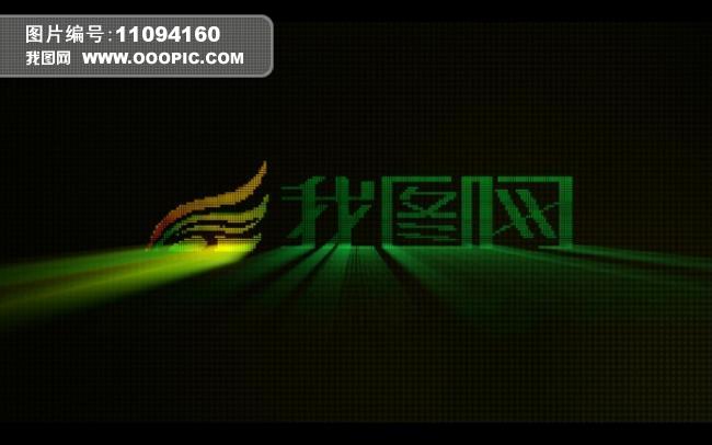 AE扫光LOGO演绎模板