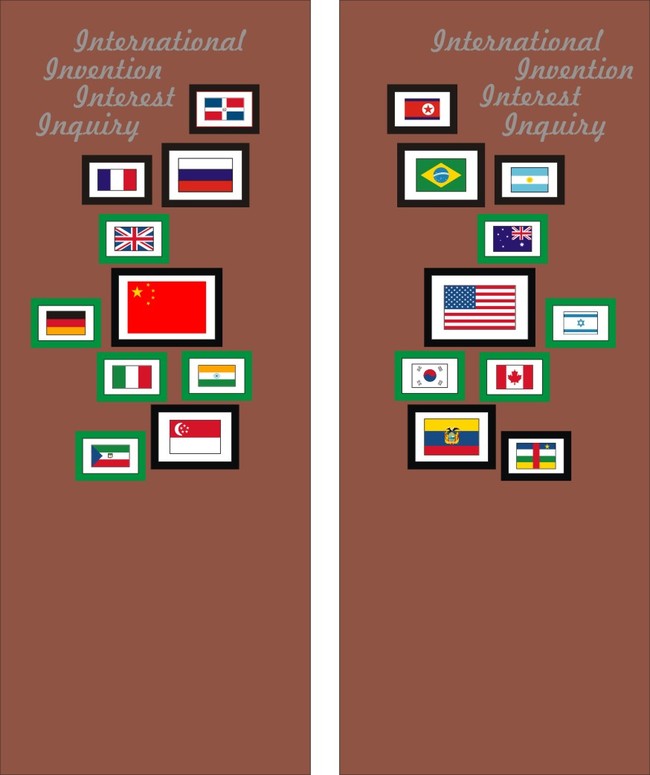 国旗照片墙排版