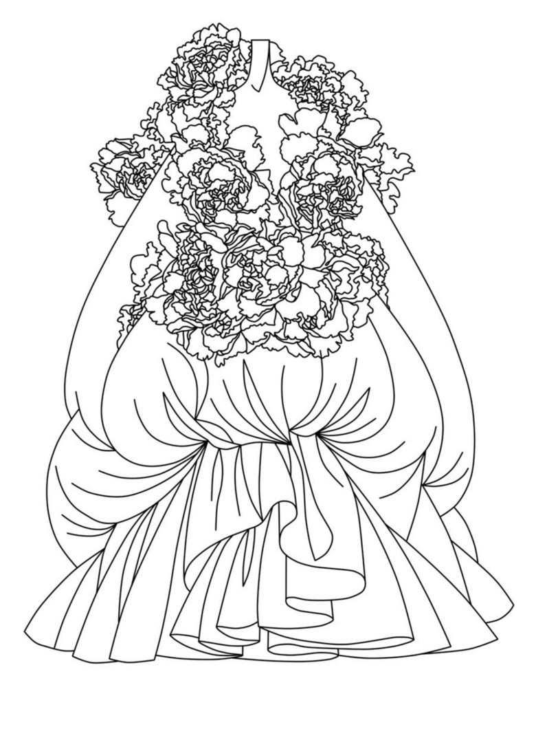 婚纱设计图简笔画_古装婚纱简笔画设计图(3)