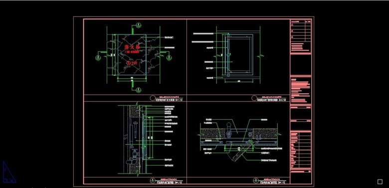 干挂石材消火栓门(图片编号:12146692)_节点详