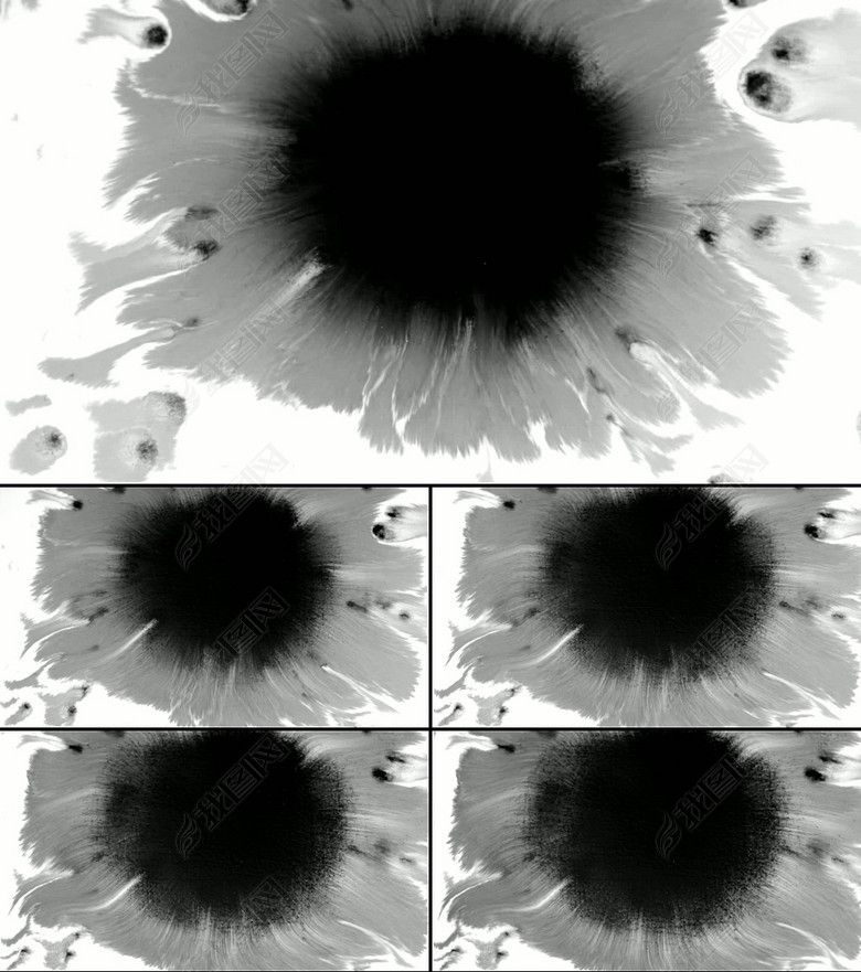 高清水墨滴落视频素材(图片编号:12258355)_动