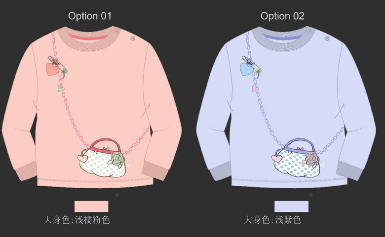 童装卫衣休闲印花素材男童女童T恤印花背包(图