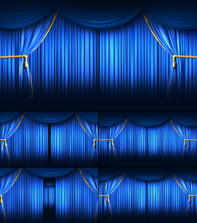 蓝色灯光效果 true