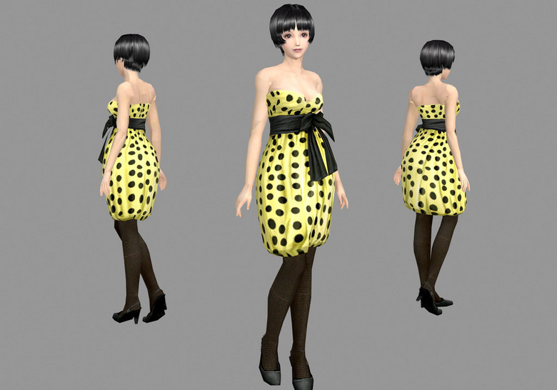 我图网提供独家原创3d人体模型服装模特3d游戏人物模型正版素材