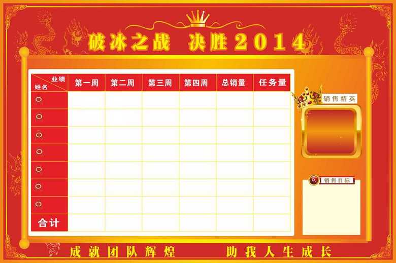 销售比拼板报图片大全