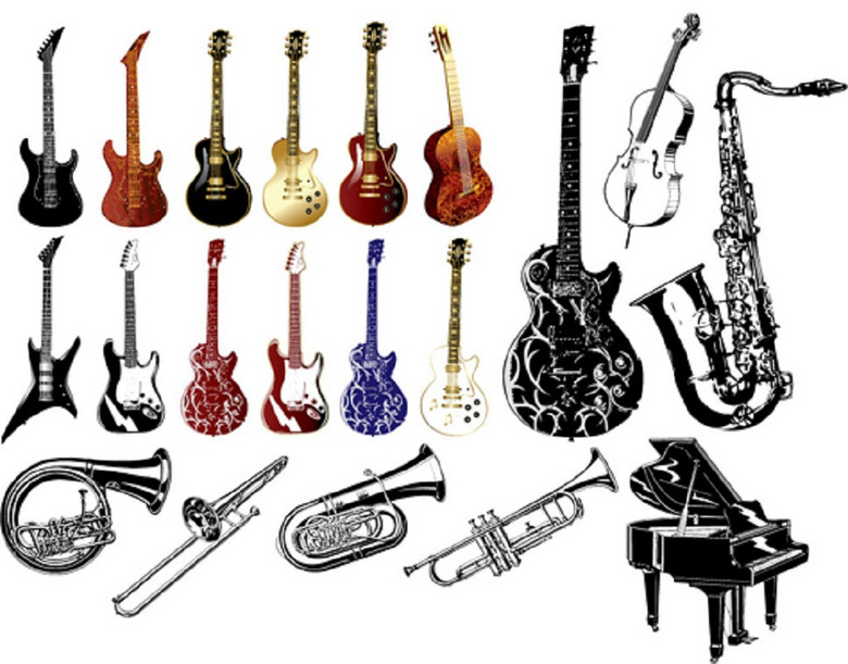 乐器的排名_乐器卡通图片
