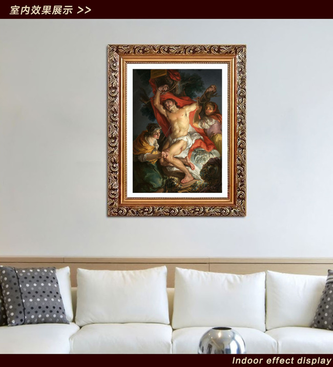 《圣艾琳救下圣塞巴斯蒂安》古典主义油画