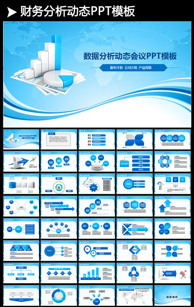 月度财务报表销售数据目标计划PPT