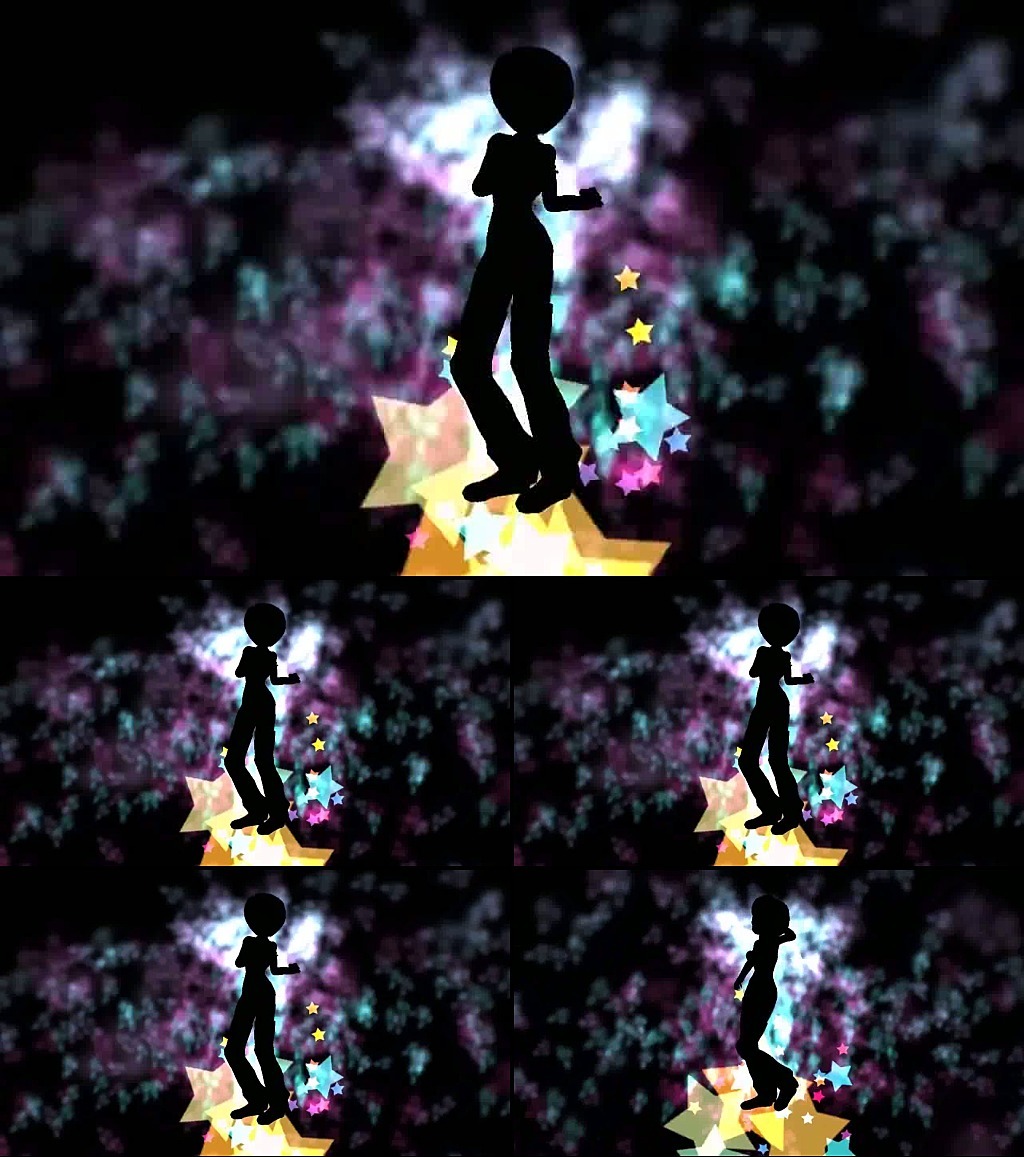 青春劲舞时尚女郎舞蹈激光秀LED视.图片设计