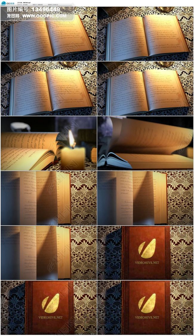 AE古籍翻书效果AE模版