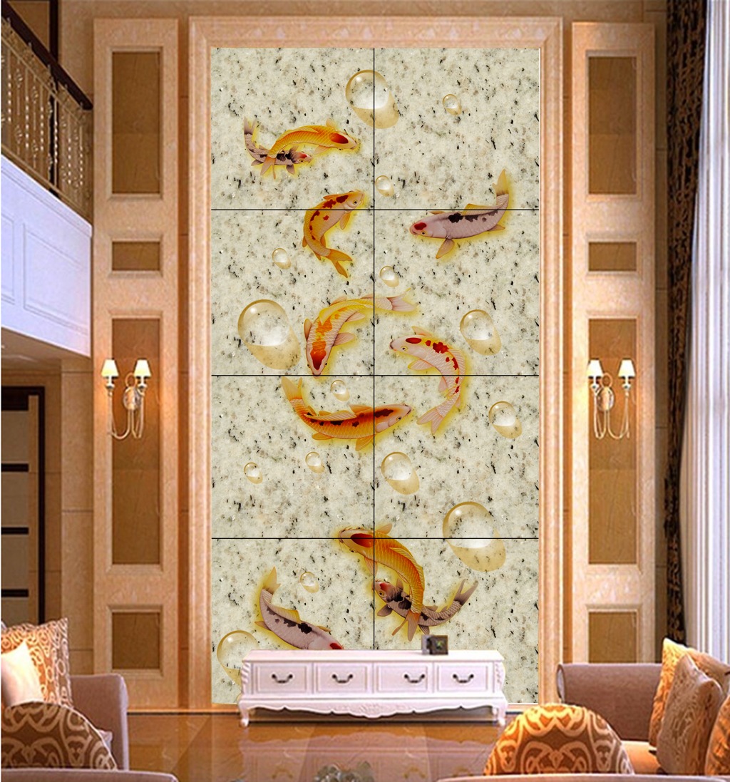 鱼水之情玄关背景图图片设计素材_高清其他模