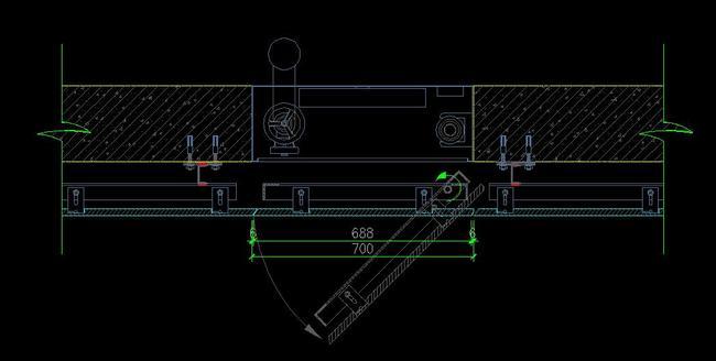 消火栓CAD施工图节点大样图防火栓剖面图(图