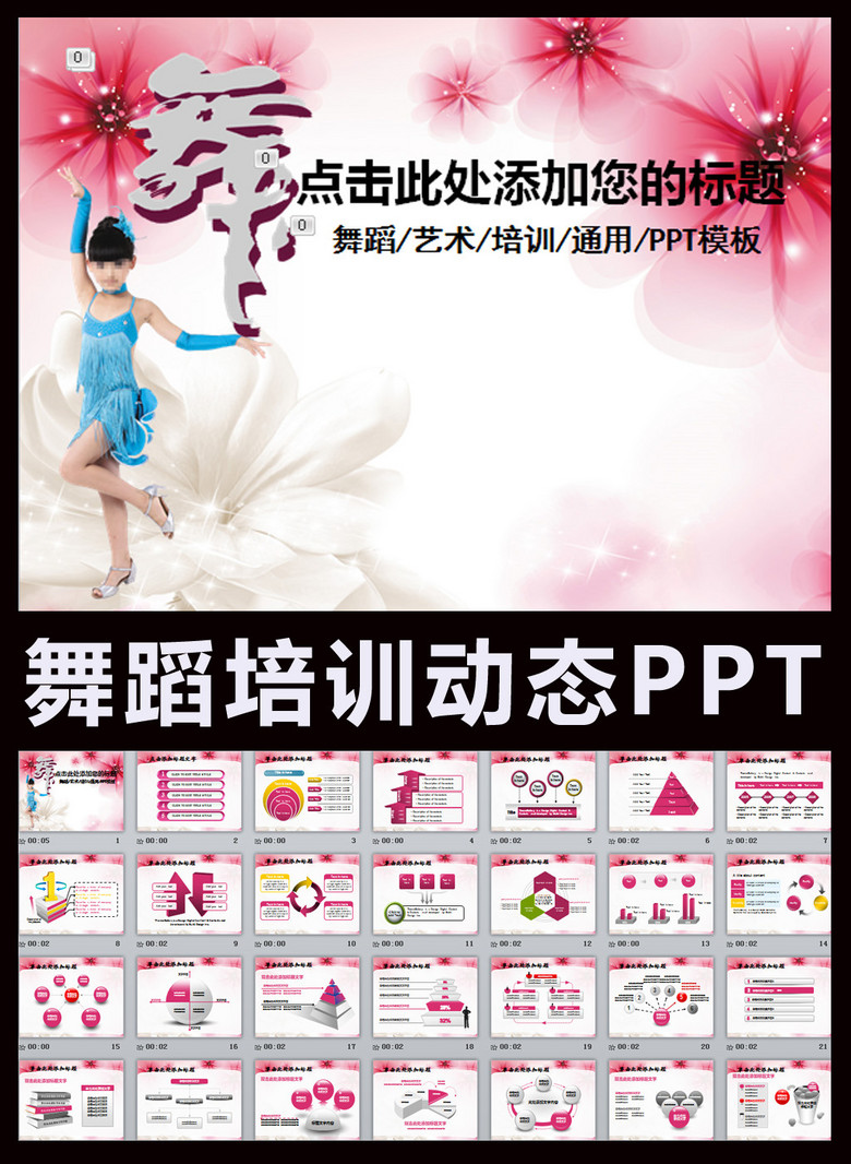 舞蹈学校培训中心工作总结报告计划PPT