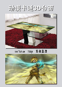 台面动漫卡通3D图片动漫表情包少女字带高清设计素材_模板玄幻下图片