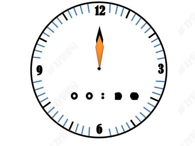 时钟一分钟倒计时开门红ppt模板(图片编号:14