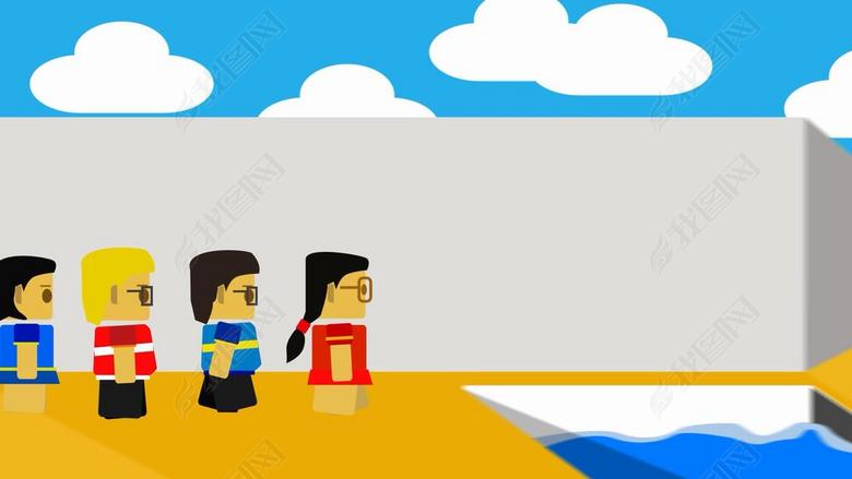 游戏3D小人使用道具闯关动画视频素材(图片编