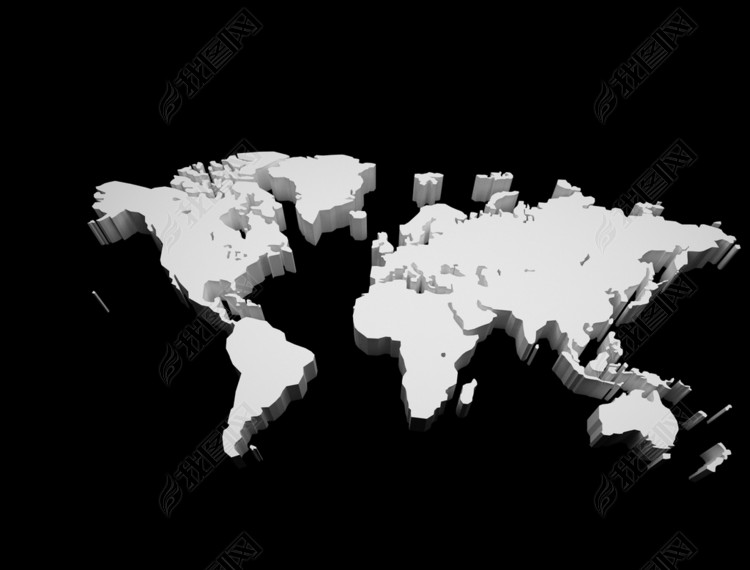 通用世界板块地图3d模型地球模型下载