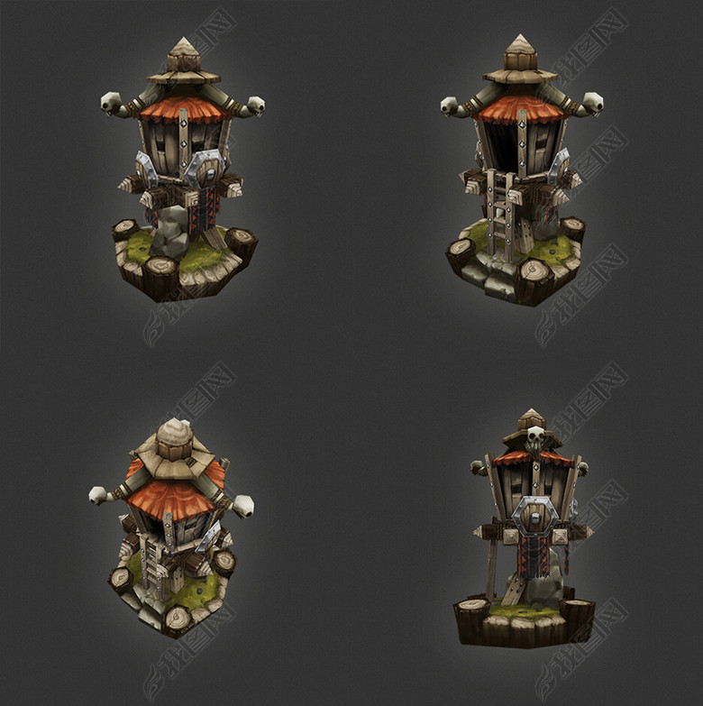 非洲部落野人箭塔木塔塔防房子房屋图片下载m