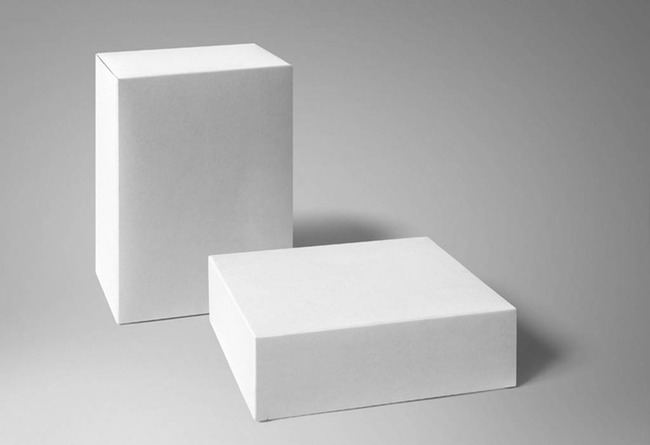 红白两色纸盒包装盒系列包装样机