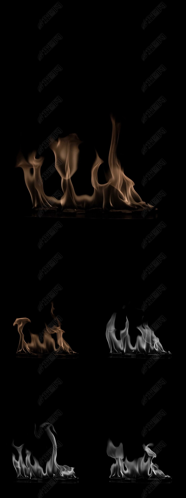 电影视频开头碳烧火焰特效视频素材下载(图片