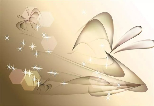 蒲公英种子梦幻花卉星光背景墙