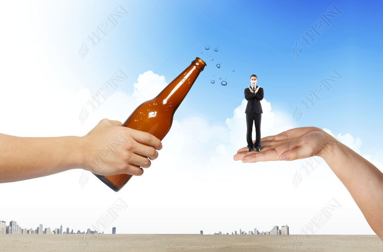 珍惜生命远离酒驾严禁吸烟戒烟公益宣传画(图